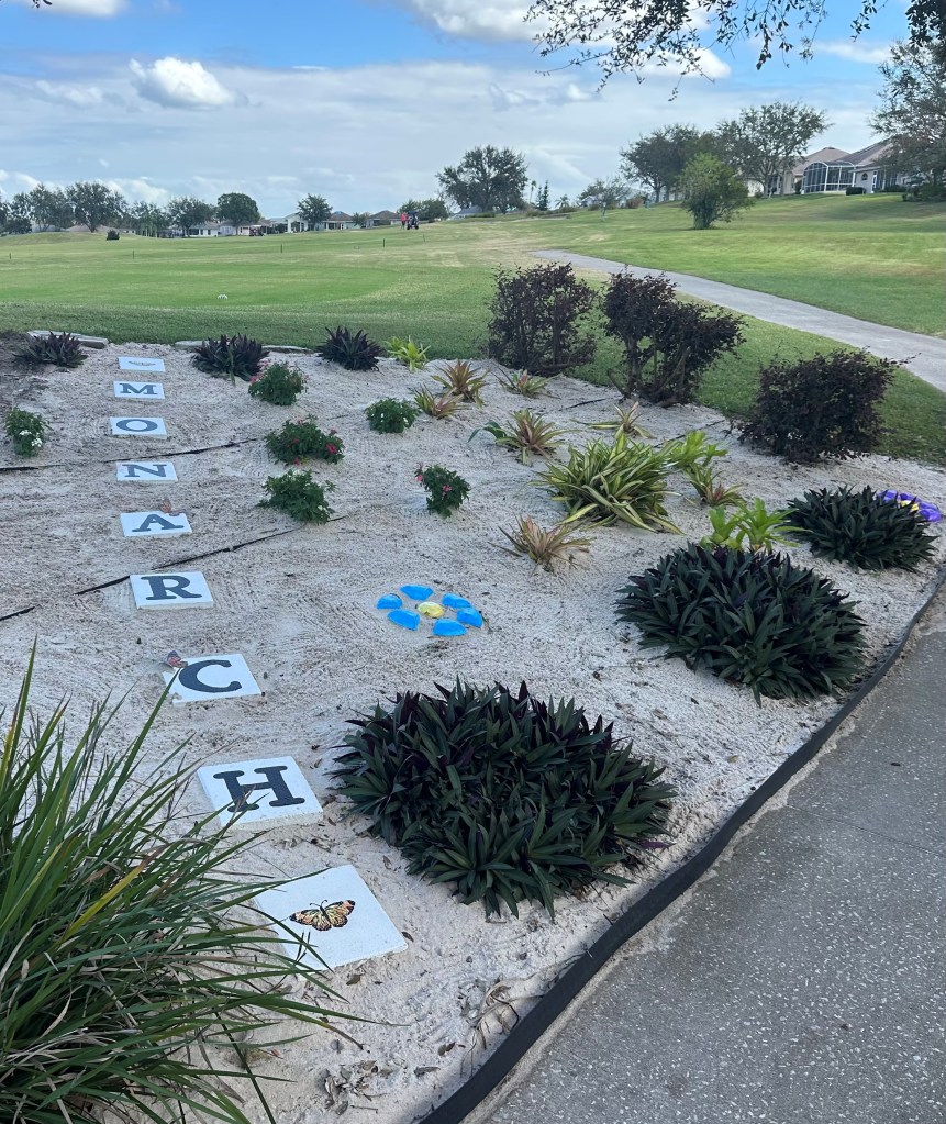 Decorative Path off fairway cart path